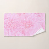 Dahlias in zacht roze bad handdoek (Handdoek)
