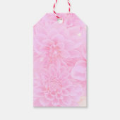 Dahlias in zacht roze cadeaulabel (Voorkant)