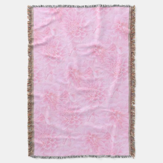 Dahlias in zacht roze deken (Voorkant Verticaal)