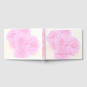 Dahlias in zacht roze gastenboek (Volledig)