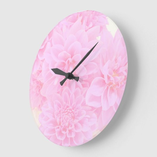 Dahlias in zacht roze grote klok (Hoek)