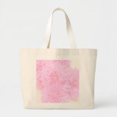 Dahlias in zacht roze grote tote bag (Voorkant)