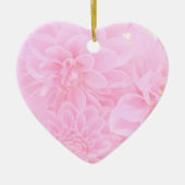 Dahlias in zacht roze keramisch ornament (Voorkant)