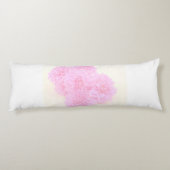 Dahlias in zacht roze lichaamskussen (Achterkant)