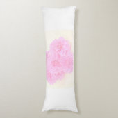 Dahlias in zacht roze lichaamskussen (Voorkant Verticaal)