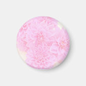 Dahlias in zacht roze magneet (Voorkant)