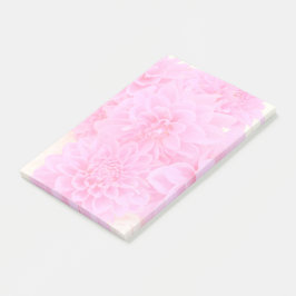 Dahlias in zacht roze post-it® notes