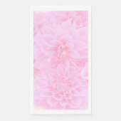 Dahlia's in Zacht Roze Servet (Voorkant)