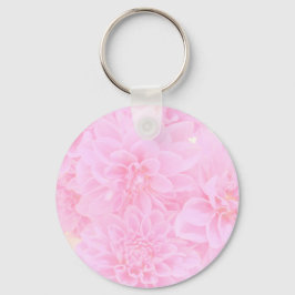 Dahlias in zacht roze sleutelhanger