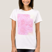 Dahlias in zacht roze t-shirt (Voorkant)