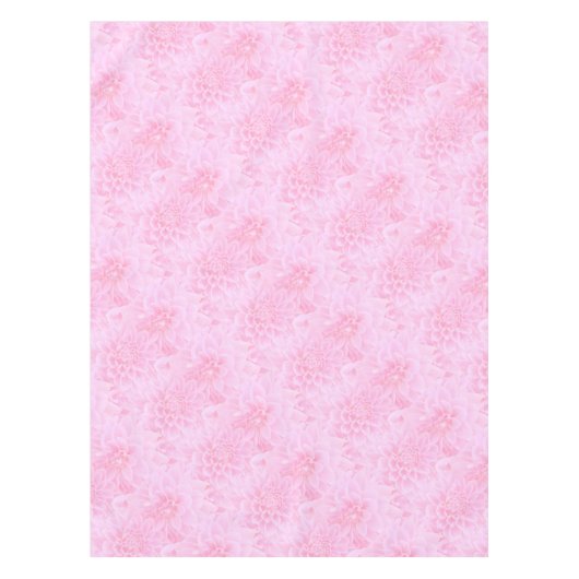 Dahlias in zacht roze tafelkleed (Voorkant)