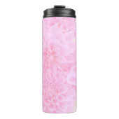 Dahlias in zacht roze thermosbeker (Voorkant)