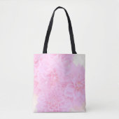Dahlias in zacht roze tote bag (Voorkant)