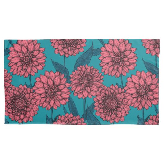 Dahlias Kussensloop (Voorkant-Links)