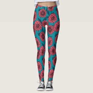 Dahlias Leggings
