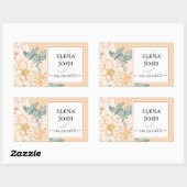 Dahlias Marmalade Wedding Sticker (Vel)