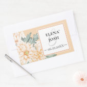 Dahlias Marmalade Wedding Sticker (Envelop)