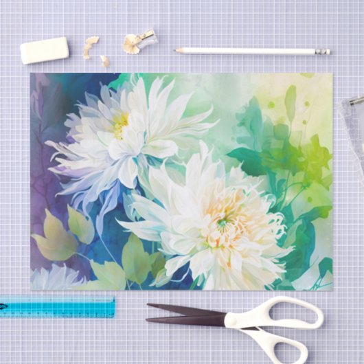 DAHLIAS-ontkoppelingsdocument Tissuepapier (Craft)