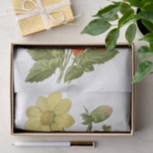 Dahlias Oranje witte gele rode bloem Tissuepapier (Geschenk)