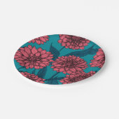 Dahlias Papieren Bordje (Gekanteld)