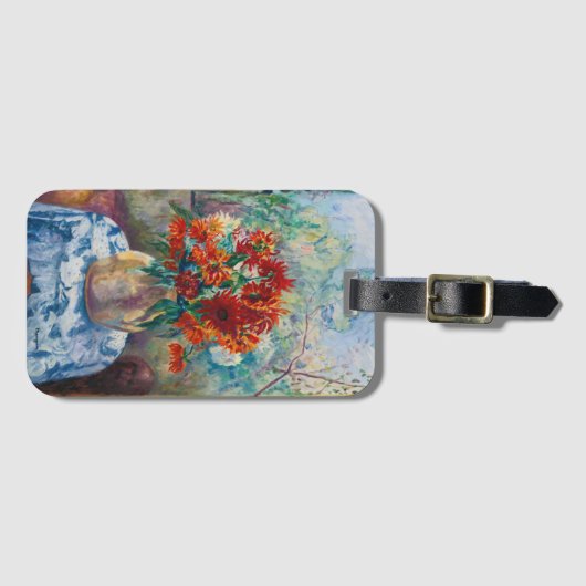 Dahlias, Saint-Tropez | Henri Manguin Bagagelabel (Voorkant (horizontaal))