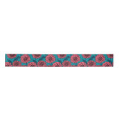 Dahlias Satin Ribbon Satijnen Lint (Voorkant)