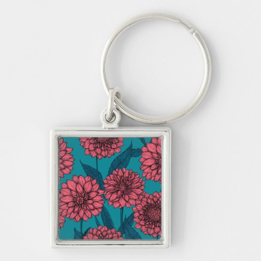 Dahlias Sleutelhanger (Voorkant)