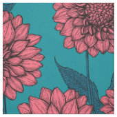 Dahlias Stof (Swatch)