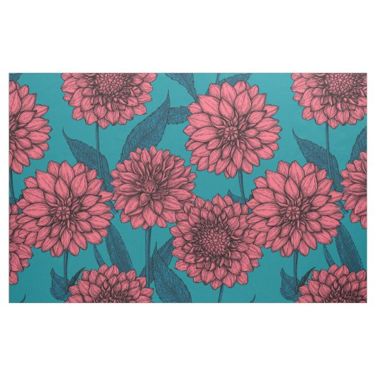 Dahlias Stof (Fat Quarter)