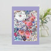 Dahlias Thank You Card Bedankkaart (Staand voorkant)