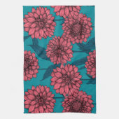 Dahlias Theedoek (Verticaal)