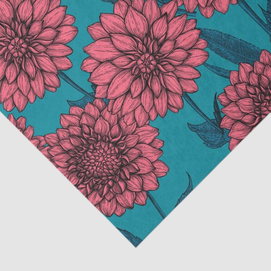 Dahlias Tissuepapier (Detail)