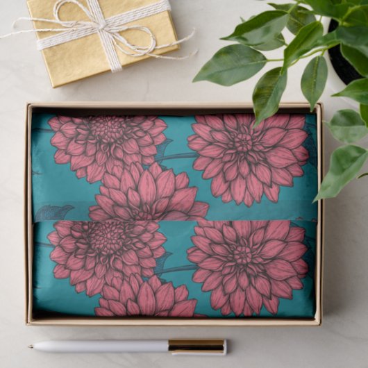 Dahlias Tissuepapier (Geschenk)