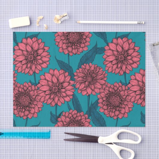 Dahlias Tissuepapier (Craft)