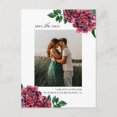 Dahlia's. Waterverf tuin bloemenbewaring De datum Briefkaart (Voorkant)