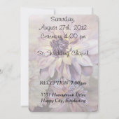 DAHLIAS  WEDDING INVITATIE KAART (Achterkant)