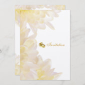 Dahlias Wedding Invitation Kaart (Voorkant / Achterkant)