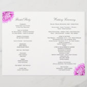  Dahlias Wedding Programma's (Achterkant)