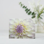 Dahlie • Save-the-Date-Postkarte Aankondigingskaart (Staand voorkant)