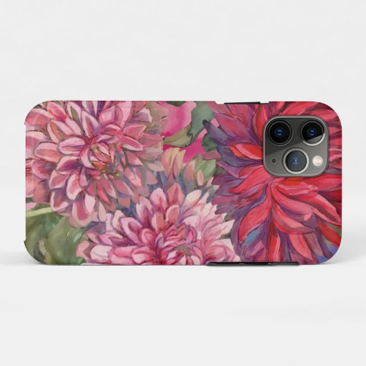 dahliesbloemen Case-Mate iPhone case (Achterkant (horizontaal))