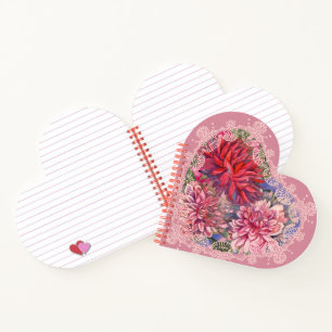 dahliesbloemen notitieboek