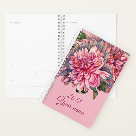 dahliesbloemen planner (Display)
