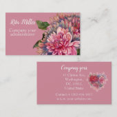 dahliesbloemen visitekaartje (Voorkant / Achterkant)