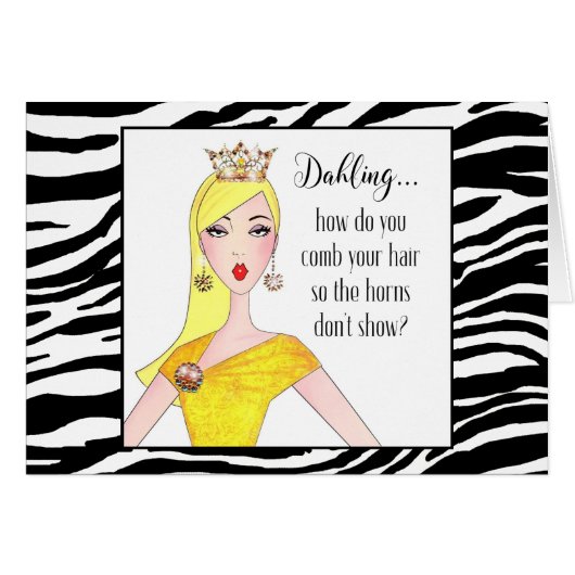 "Dahling, hoe verberg je je paarden?" (Voorkant Horizontaal)