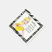 "Dahling, hoe verberg je je paarden?" Servetten (Hoek)