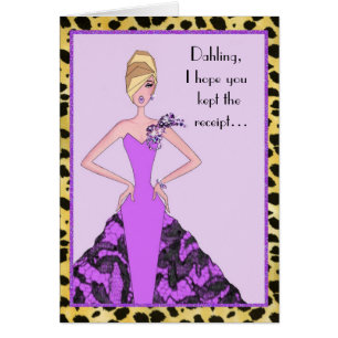 "Dahling, ik hoop dat je het ontvangstbewijs behou