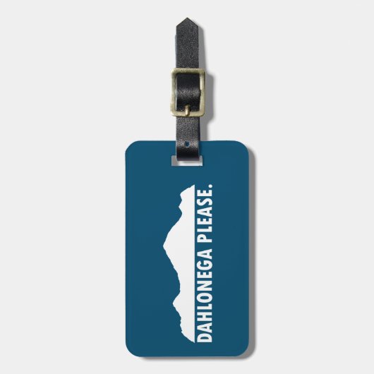 Dahlonega Georgia alstublieft Bagagelabel (Voorkant verticaal)