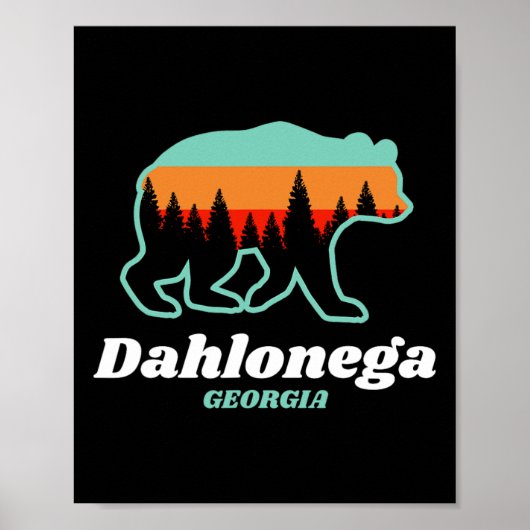 Dahlonega Georgia Bear Mountains Country  Poster (Voorkant)
