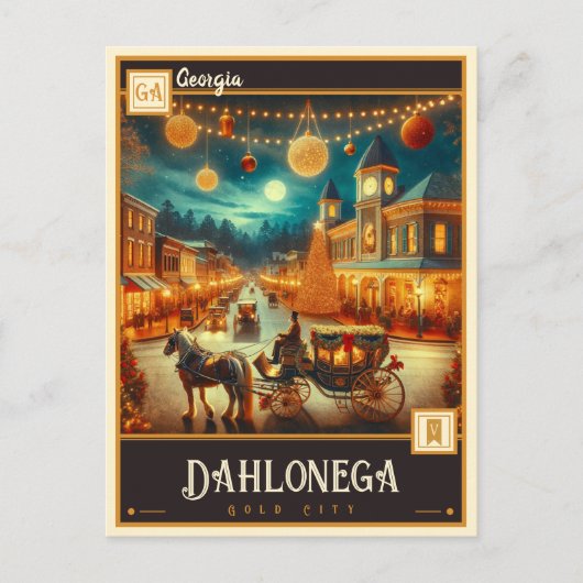 Dahlonega, Georgia |  Briefkaart (Voorkant)
