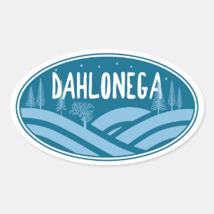 Dahlonega Georgia Buiten Ovale Sticker